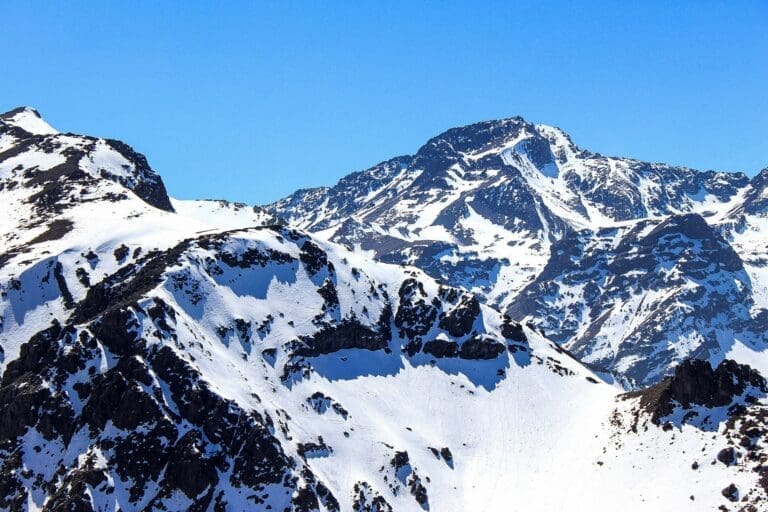 snow capped mountain